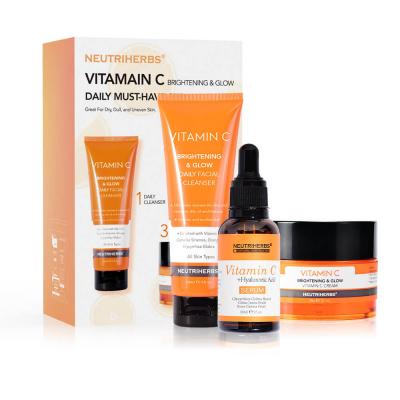 Commerce de gros Bsfyourskin Vitamine C Brightening & Glow Daily Skincare Must-Have Set