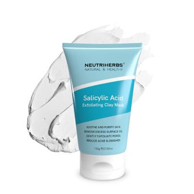 Masque d'argile à l'acide salicylique en gros pour peau grasse